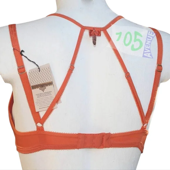 NWT Marlies Dekkers Nubian Summer Padded Plunge Bra 166821 - Picture 15 of 16